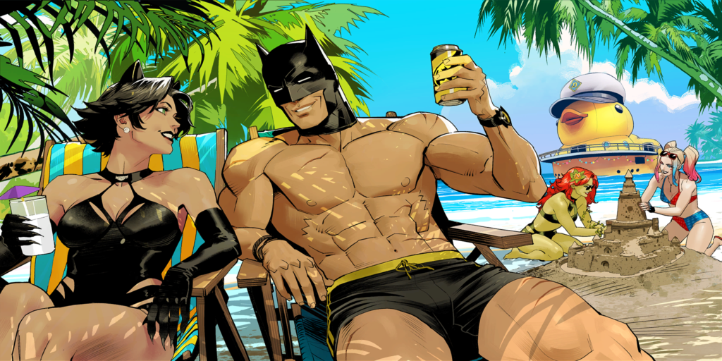 The Dark Knight Relaxes