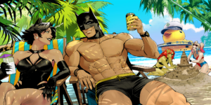 The Dark Knight Relaxes